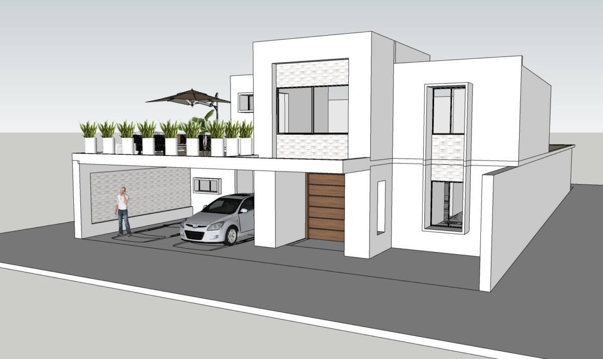 Antes — render del diseño propuesto